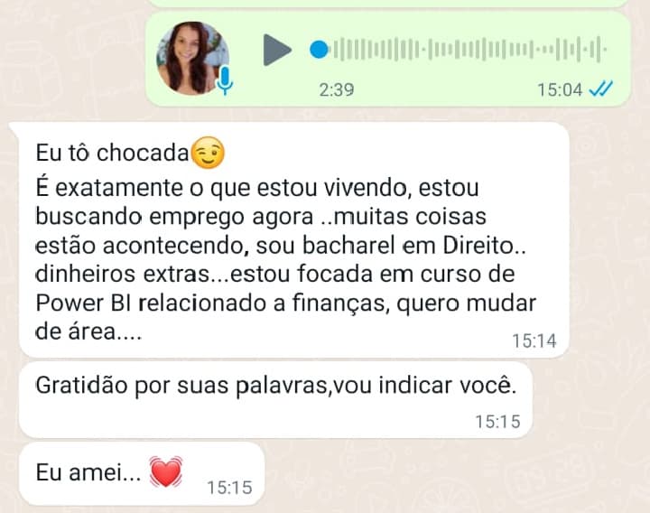 Depoimento sobre Numerologia do Ano Pessoal